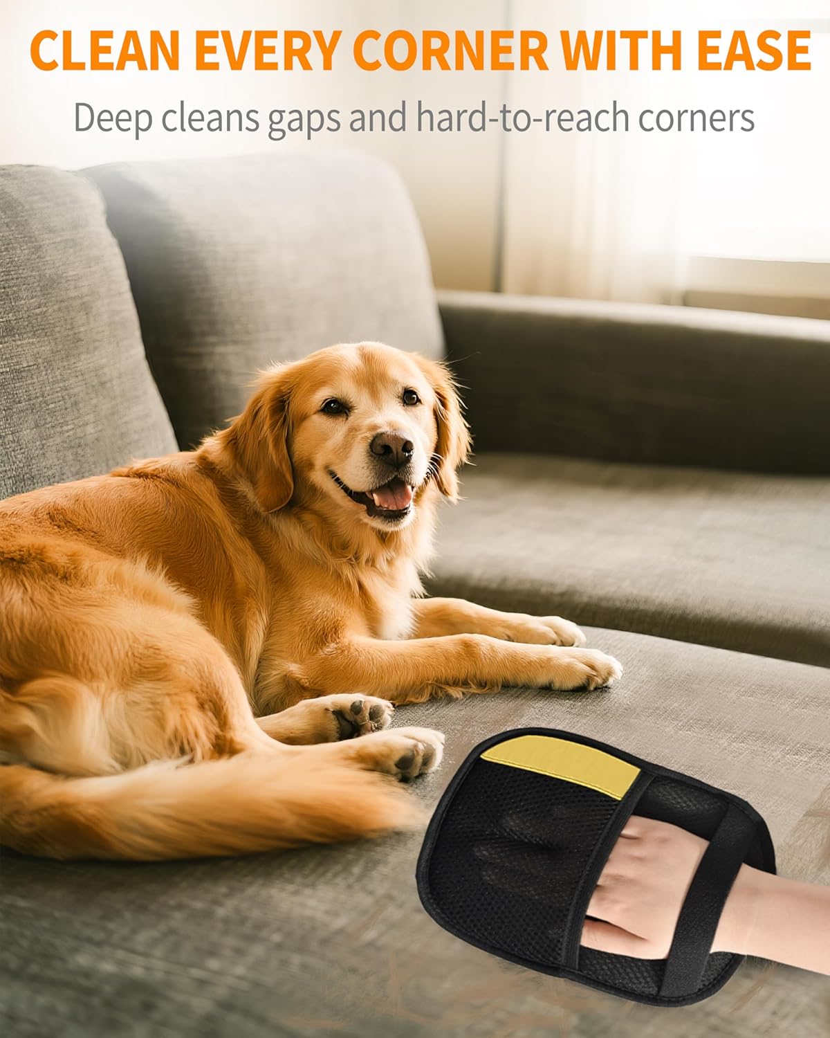Pet Hair Removal Glove for Dogs & Cats