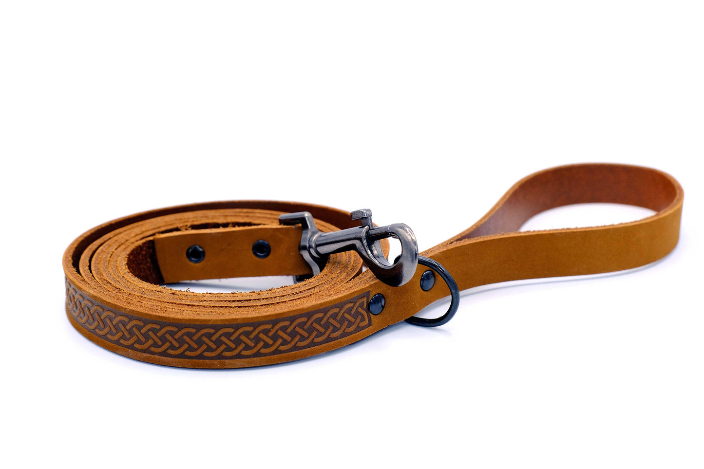 Euro Dog Celtic Viking Leather Collar