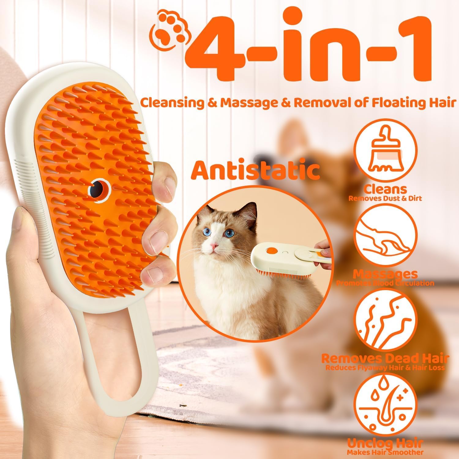 Pet Steam Brush