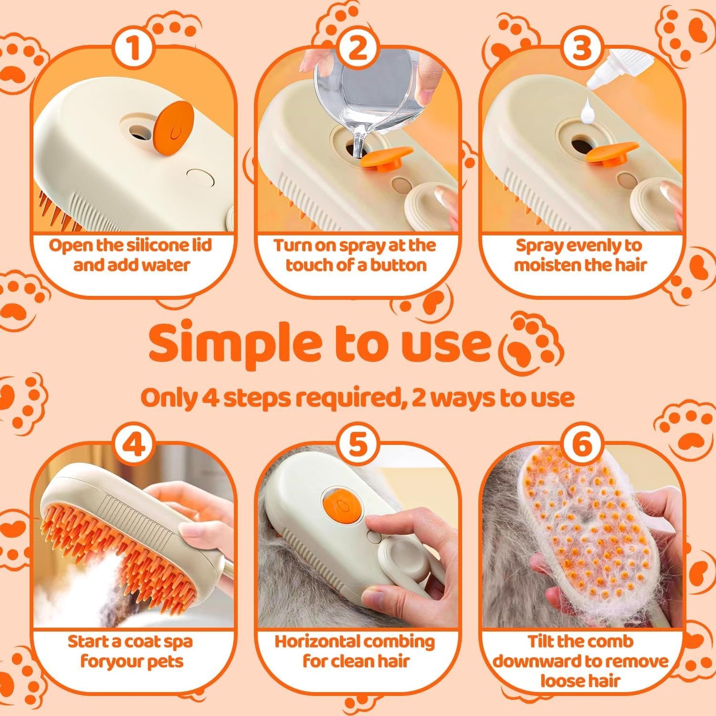 Pet Steam Brush